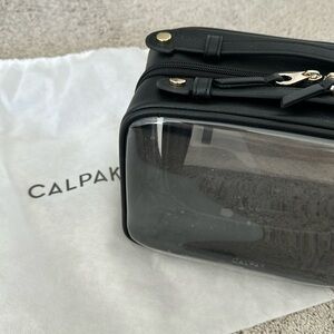 Calpak toiletry kit clear cosmetics case - travel - black